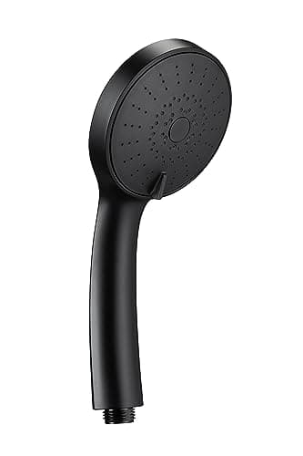 Image of Croydex Presion Pressure Boost Shower Head - Matt Black Power Shower Head for Low Pressure Systems with 5 Spray Settings
