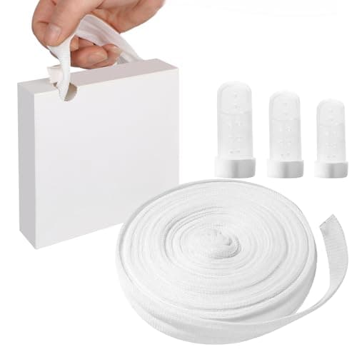 Image of Finger Tubular Gauze Bandage Net Wound Dressing Bandage 2CM X 20M Cotton Retention Bandages Roll for Thumbs and Toes Wrapping with 3PCS Finger Splint Retainer