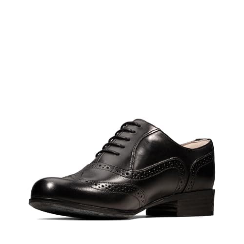 Image of Clarks Womens Casual Clarks Hamble Oak Leather Shoes, Black (Black Leather)*5.5 UK