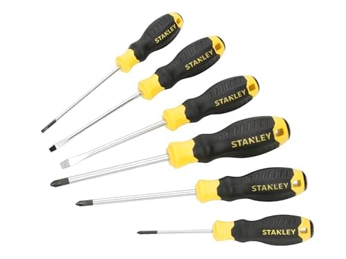 Image of Stanley Cushion Grip™ Screwdriver Set, 6 Piece, Manufactured to the strictest Standards and Specifications. Suitable for demanding high Torque Applications.