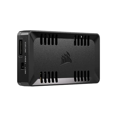 Image of CORSAIR COMMANDER DUO iCUE LINK RGB Lighting and PWM ARGB Fan Controller – Control 12 Daisy-Chained PWM Fans, Two Flexible Temperature Sensors Included – Black