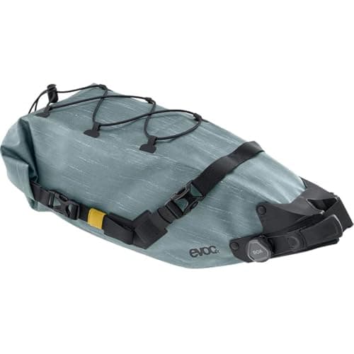Image of EVOC SEAT Pack BOA WP 16, Practical Saddle Bag (Waterproof Bike Bag, Lightweight Bike Accessories, Rear Bike Bag, Volume: 16 l), Steel