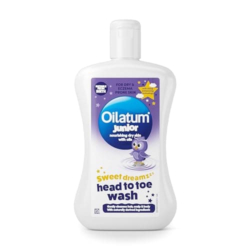Image of Oilatum Junior Sweet Dreamz Head to Toe Wash, For Dry, Sensitive and Eczema-Prone Skin, Soothing and Hydrating Cleanser for Kids, Dermatologist Recommended for Itchy and Irritated Skin, 1 x 300ml