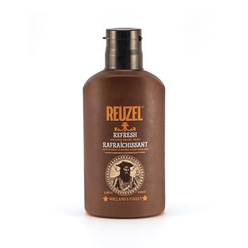 Image of Reuzel Refresh No Rinse Beard Wash - Instantly Freshens Beard - Softens and Hydrates Beard - Emergency Shower in a Bottle - Freshens Beard and Keeps It Moisturized - Softens Coarse Hair - 100 ml