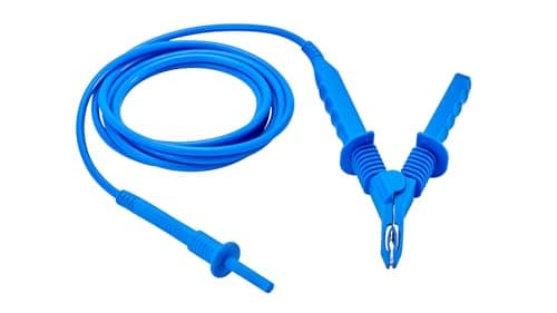 Image of Chauvin Arnoux Test Lead, 1 pc, Blue, 3m, Alligator Clip