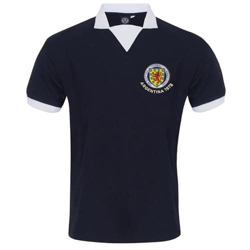 Image of Scotland Official Football Gift Mens Retro 1978 Gemmill No.15 Home Shirt Large