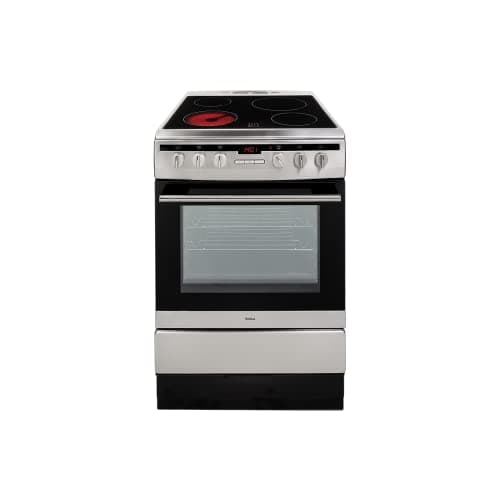 Image of Amica 608CE2TAXX Freestanding Ceramic Top Cooker 60 cm Stainless Steel