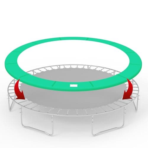 Image of GALACTICA Trampoline Pad Replacement for 14FT Round Trampolines, Spring Cover Safety Padding, Outdoor Trampoline Replacement Pad, Green