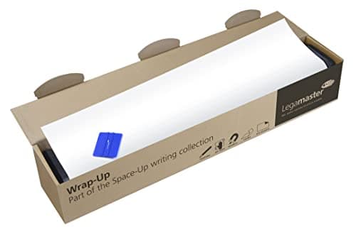 Image of Legamaster Wrap-Up Whiteboard Foil - static self-adhesive - white - 101x150cm - wipeable and rewritable - magnetic - PVC-free made of polypropylene