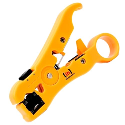 Image of Coax Cable Stripper Cutter Tool for Coaxial RG6 RG59 RG11 RG59 WF100 CAT5E CAT6