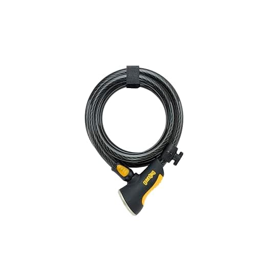 Image of Onguard Doberman Key Coil Cable Lock (Black, 185 cm x 12 mm)