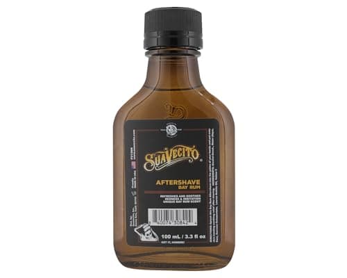 Image of Suavecito Bay Rum After Shave for Men, Soothes and Refreshes Skin After Shaving, Helps Reduce Razor Burn and Irritation, Moisturises and Conditions Skin, Classic Bay Rum Scent 100ml