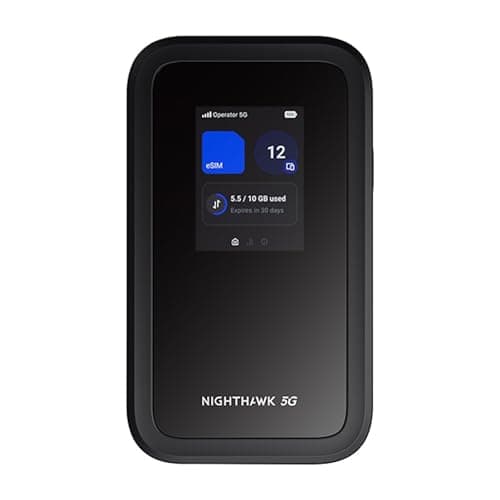 Image of NETGEAR Nighthawk M7 | 5G MiFi Router with eSIM | Unlocked Portable WiFi Hotspot With Physical Sim Slot, compatible with any provider | 5G/4G/LTE – for Travel, Work | WiFi 7| 3.6 Gbps | MH7150