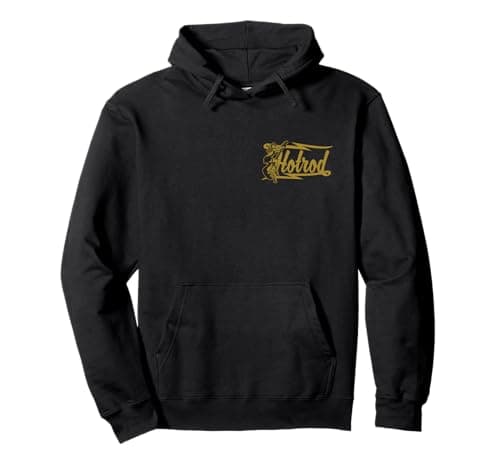 Image of Retro Vintage Style Hotrod Design Pullover Hoodie