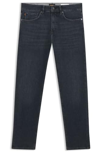 Image of BOSS Mens RE.Maine BO Maine Regular-fit Jeans in Blue Super-Stretch Denim