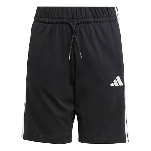 Image of adidas Unisex Kids Essentials Shorts, Black/White, 11-12 Years