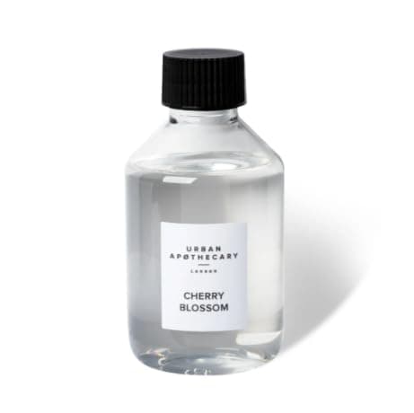 Image of Urban Apothecary London Signature Diffuser Refill - 6 New Reeds, Up to 12 Weeks Scent, 200ml (Cherry Blossom)