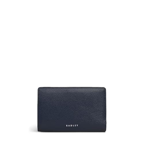 Image of RADLEY London Fountain Mews Women's Leather Medium Bifold Purse, Ink