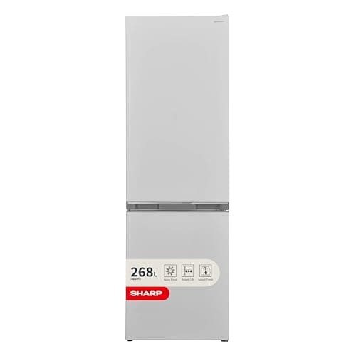 Image of SHARP SJ-BB04DTXWE2-EN 60/40 Combi Fridge Freezer with NanoFrost, 170x54cm, E Rated, White