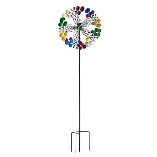 Image of Smart Solar Harlequin Wind Spinner, Multi-Colour, JNS_476725