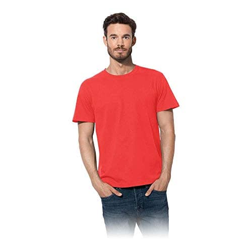 Image of Stedman Apparel Men's Classic/St2000 T Shirt, Scarlet Red, L UK