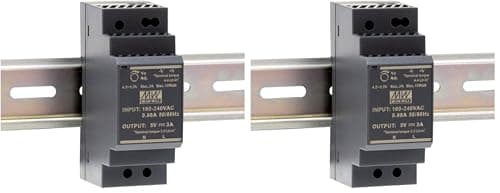 Image of Mean Well Din-Rail Power Supply 15W 5V 3A ; MeanWell HDR-30-5 ; Panel Mount (Pack of 2)