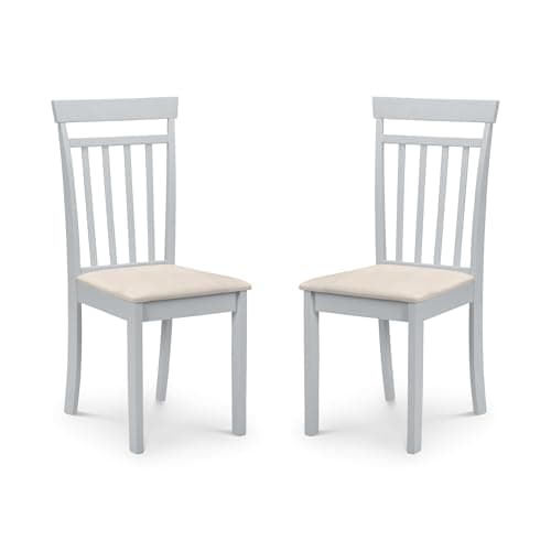 Image of Julian Bowen Set Of 2 Coast Dining Chairs - Grey