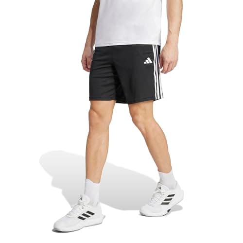 Image of adidas Men's Essentials 3-Stripes Chelsea Shorts, Black/White, S