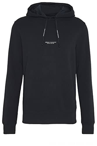 Image of Armani Exchange Felpa Uomo 8NZM94 ZJKRZ Navy XXL