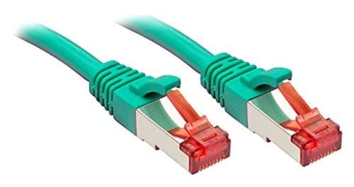 Image of LINDY Cat.6 S/FTP Network Cable, Copper, 250MHz, Green, 0.3 m