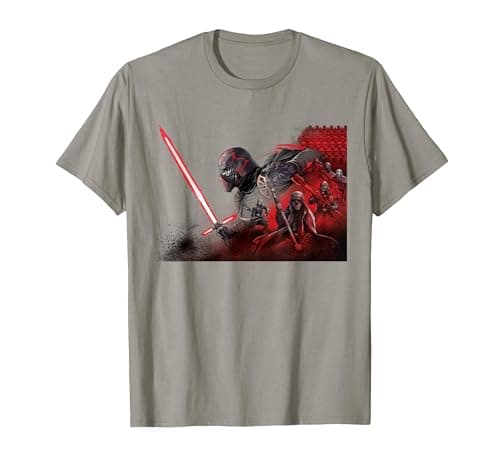 Image of Star Wars Rise of Skywalker Kylo Knights of Ren T-Shirt, Men, Slate Grey, X-Large