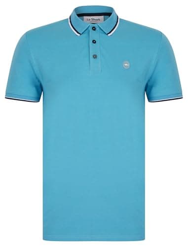 Image of Le Shark Men's 'Lincoln' Stretch Cotton Pique Polo Shirt with Tipping