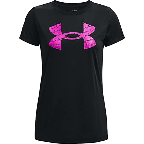Image of Under Armour Womens Tech Solid Short Sleeve Perform T-Shirt Black 12 (M)