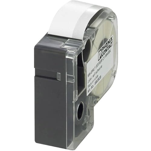 Image of PHOENIX CONTACT MM-EMLF (EX12) R C1 WH/BK Label, Highly Flexible, Endless x 12 mm Label Field Size, White