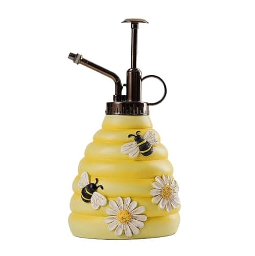 Image of HYKJCSS Watering Can 320ML Cute Bee Type Plant Misters For Inside Spray Bottle With Top Spritzer Watering Can Gardening