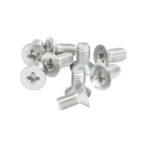 Image of M5 (5mm x 10mm Incl Head) Pozi Countersunk Machine Screws - A2 Grade Stainless Steel (Pack of 20)
