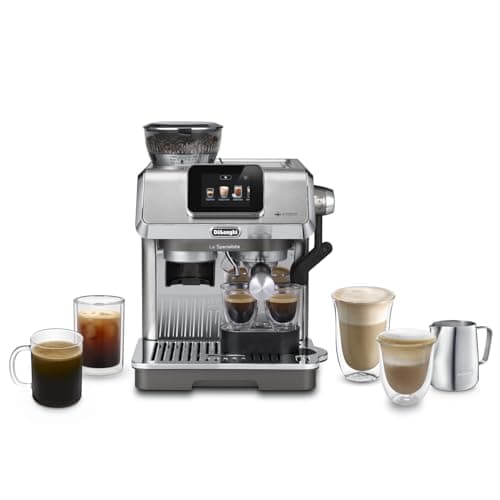 Image of De'Longhi La Specialista Touch EC9455.M, Espresso Coffee Machine with Coffee Grinder, Cold Brew Function, Automatic or Manual Milk Frothing, Intuitive Touch Control, Includes Welcome Set, Metal