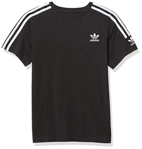 Image of adidas Originals Boys' Big New Icon T-Shirt, Black/White, S