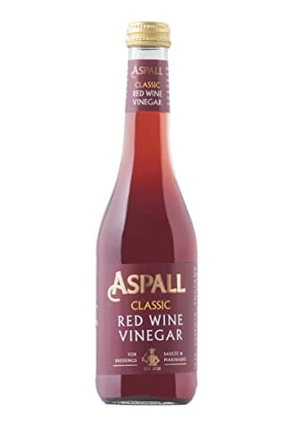 Image of Aspall Classic Red Wine Vinegar - Est 1728 - Great Taste Award Winners - Suitable for Vegetarians & Vegans - Gluten Free - 6x350ml Bottle