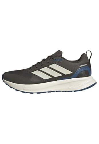 Image of adidas Mens Run Falcon 5 Trail, Shadow Olive/Off White, 8