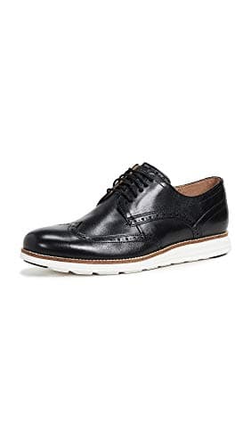 Image of Cole Haan ORIGINAL GRAND WINGTIP OXFORD, Men’s Oxfords, Black (Black Leather/White Black/White), 10 (44 EU)