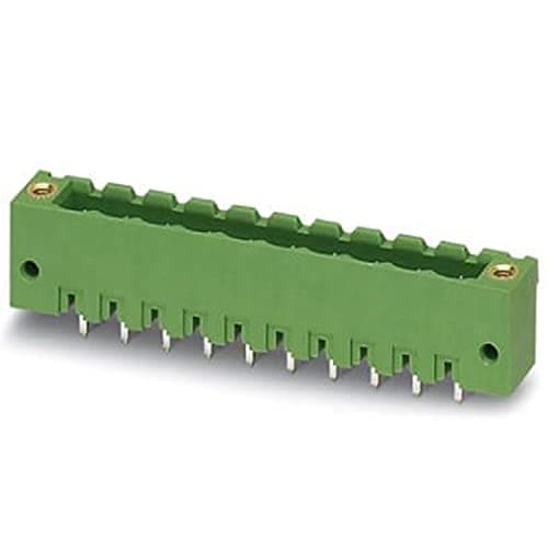 Image of PHOENIX CONTACT MSTBV 2.5/20-GF-5.08 PCB Header, Green, 2.5 mm² Nominal Cross Section, 20 Ports, MSTBV 2.5/..-GF Product Family, 5.08mm Pitch, Pack of 50