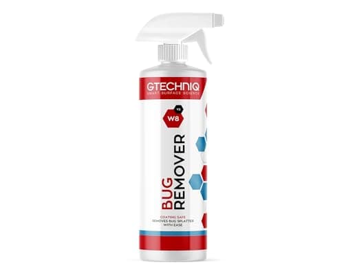 Image of Gtechniq Bug Remover for Cars. W8 Non-Caustic Cleaner for Bug Stains, 100% Biodegradable. Easy to Use - 500ml
