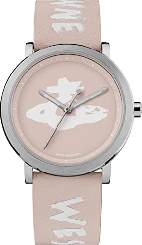 Image of Vivienne Westwood Ladbroke Womens Quartz Watch with Light Pink Dial & Light Pale Pink Leather Strap VV253LPKLPK
