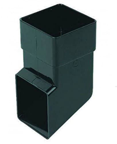 Image of FLOPLAST 65mm Square Downpipe Shoe - Black