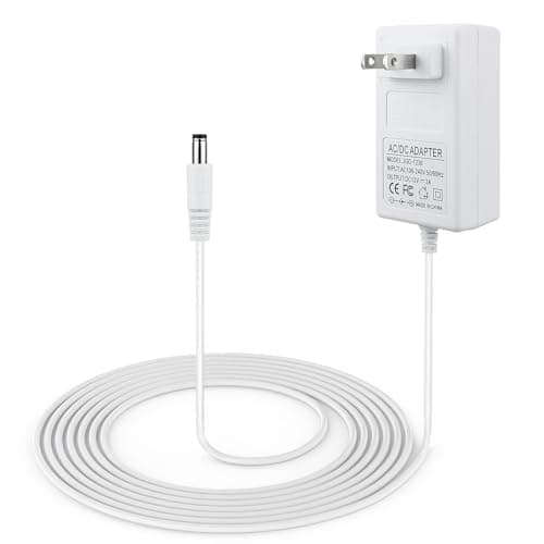 Image of YEAOI 10 ft Power Cord for 4moms mamaRoo 4, 12V 3A Charger for RockaRoo Baby Swing, AC Adapter, White