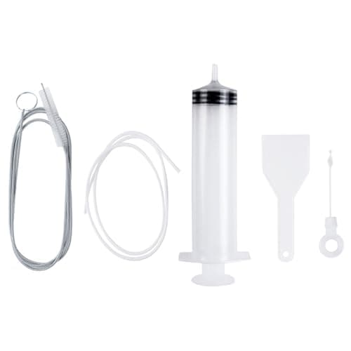 Image of SSKHE 5 - Piece Fridge Cleaning Tool SetReusable, Multi - Functional Kit with Flexible Brush for Fridge Drain Unblocking, Thorough Drain Cleaning & Versatile Application in Comprehensive Kitchen.
