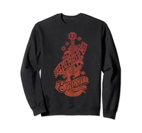 Image of Disney Pixar Coco Remember Me Ernesto Guitar Sweatshirt
