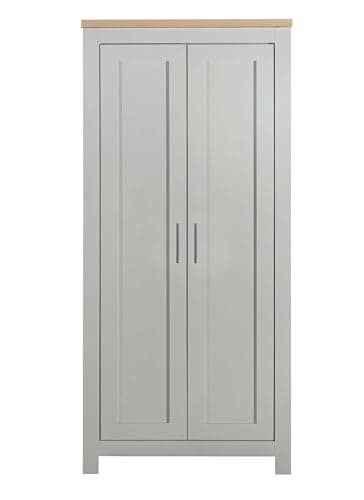 Image of Birlea Highgate 2 Door Wardrobe Grey & Oak Effect