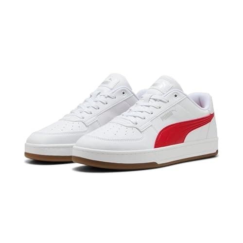 Image of PUMA Unisex Caven 2.0 Trainers, for All Time Red-PUMA White-PUMA Silver-Gum, 9